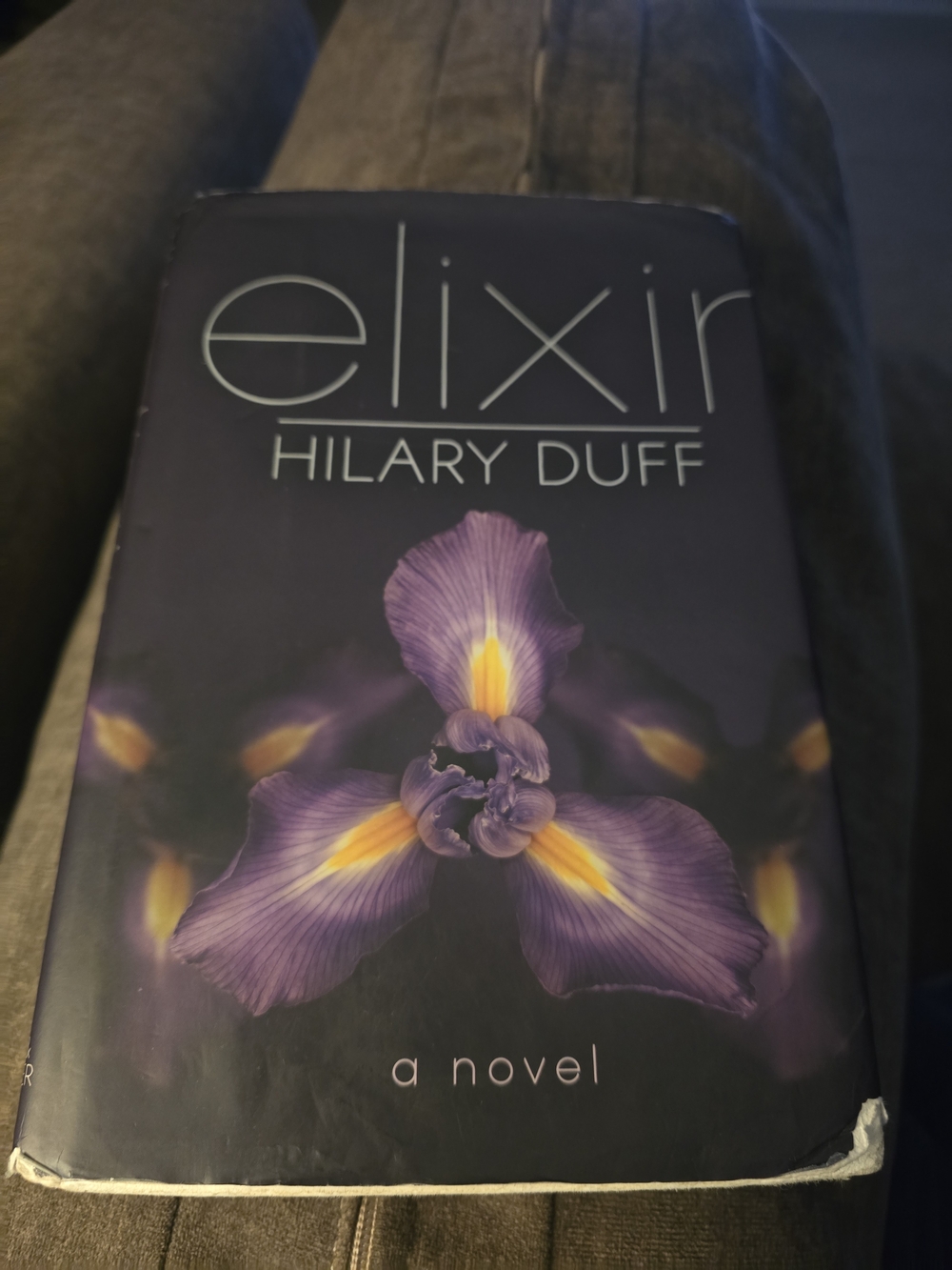 4/$15 Elixir by Hilary Duff - Purple Floral Hardcover Novel